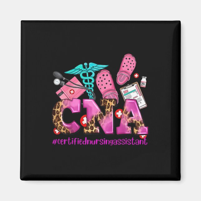 Cna Pink Ribbon Breast Cancer Awareness Warrior Su Magnet (Front)