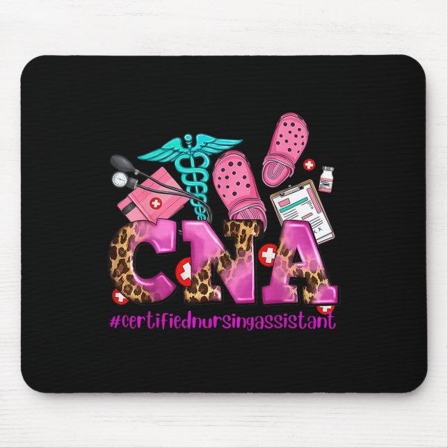 Cna Pink Ribbon Breast Cancer Awareness Warrior Su Mouse Pad (Front)