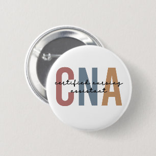 CNA Retro Certified Nursing Assistant Gifts 6 Cm Round Badge