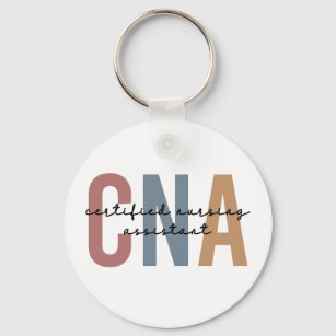 CNA Retro Certified Nursing Assistant Gifts Key Ring