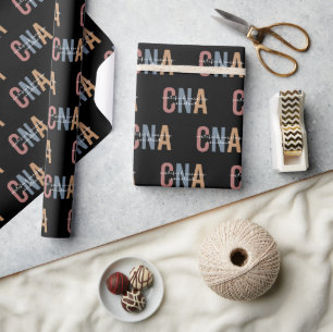 CNA Retro Certified Nursing Assistant Wrapping Paper
