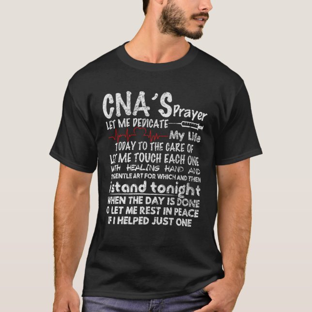 CNA s Prayer CNA T Shirt For CNA Nurse (Front)