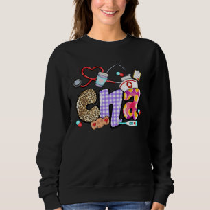 CNA Stethoscope Leopard CNA Life Sweatshirt