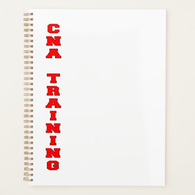 CNA Training Planner (Front)