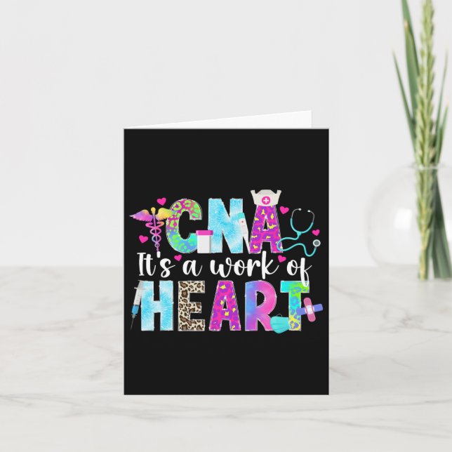 Cna Work Of Heart Certified Nursing Istant Cna Nur Card (Front)