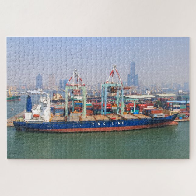 CNC Line container ship  Jigsaw Puzzle (Horizontal)