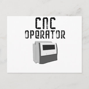 CNC Operator Machinist Postcard