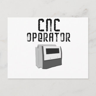 CNC Operator Machinist Postcard