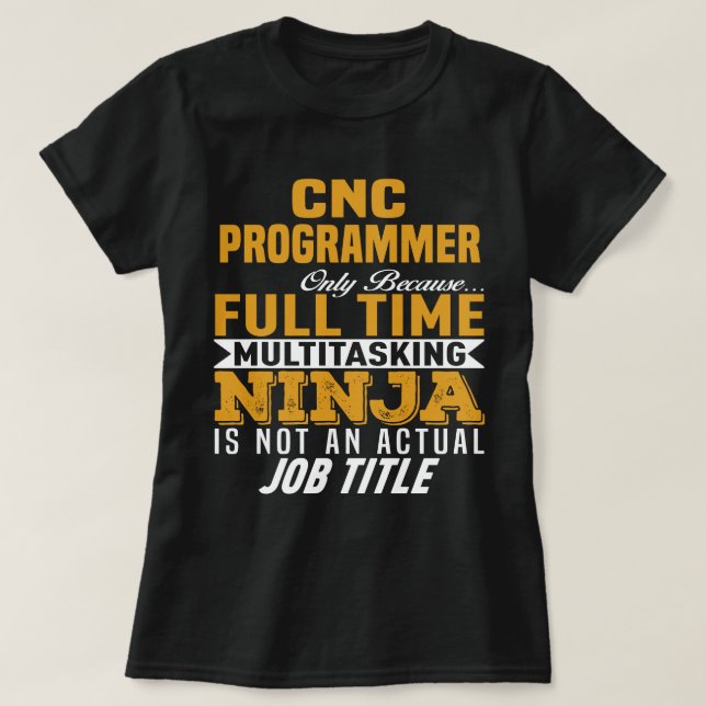 CNC Programmer T-Shirt (Design Front)