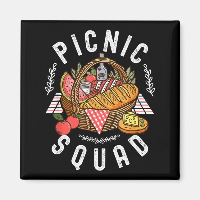 Cnic Squad Funny Family Reunion Friends Cnicking Q Magnet (Front)