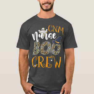 CNM Nurse Boo Crew Spooky Halloween Boo Ghost Cost T-Shirt