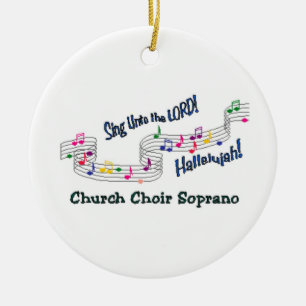 Cnotes Church Choir Soprano Ceramic Tree Decoration