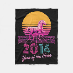 Cny 2014 Year Of The Horse Fortune Girl Lunar Unic Fleece Blanket