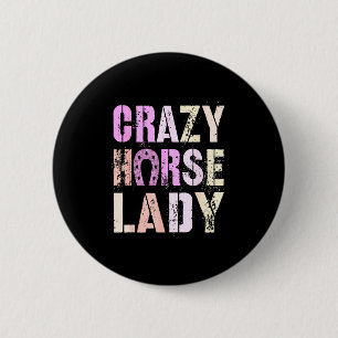 Cny 2026 Crazy Horse Lady Powered Lunar Energy Cny 6 Cm Round Badge