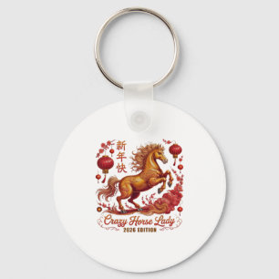 Cny 2026 Crazy Horse Lady Since Lunar Vibes Zodiac Key Ring