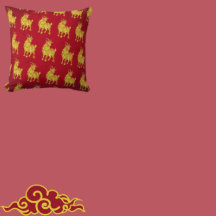 CNY Year of the Goat Throw Pillow