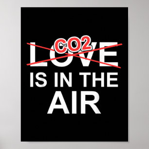 Co2 Is In The Air, Environmental Protection Green Poster