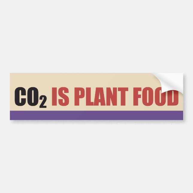 CO2 Is Plant Food Bumper Sticker (Front)