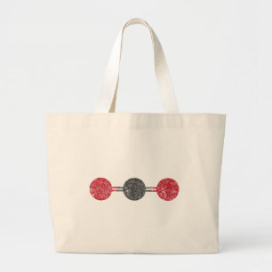CO2 Molecular Structure Large Tote Bag