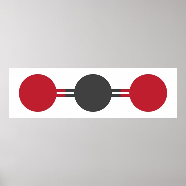 CO2 Molecular Structure Poster (Front)