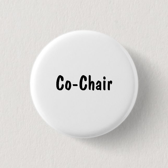 Co-Chair 3 Cm Round Badge (Front)
