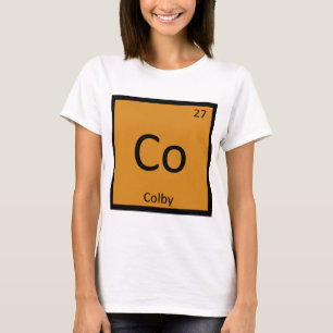 Co - Colby Cheese Chemistry Periodic Table Symbol T-Shirt
