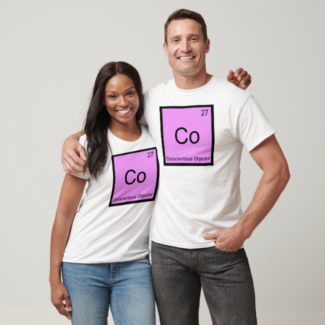 Co - Conscientious Objector Chemistry Element Tee (Unisex)