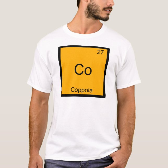 Co - Coppola Funny Chemistry Element Symbol Tee (Front)