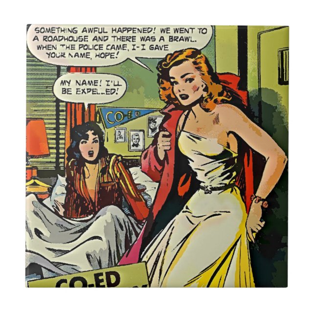 Co Ed Calamity Ceramic Tile (Front)