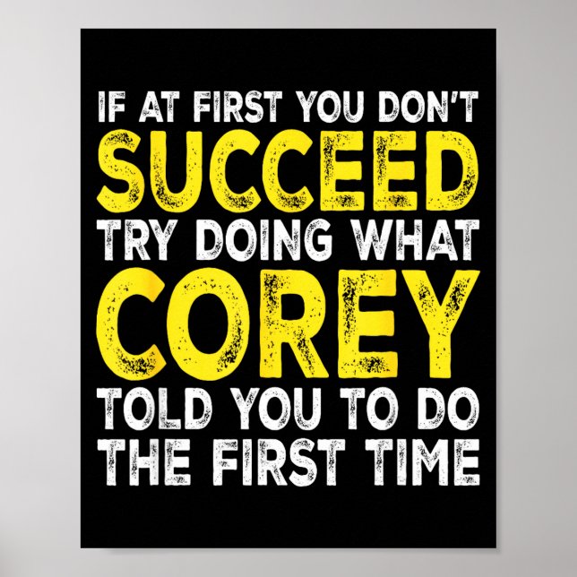 Co - If At First You Don't Succeed Try Doing What  Poster (Front)