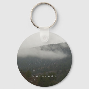 CO Mountain in the Clouds Keychain