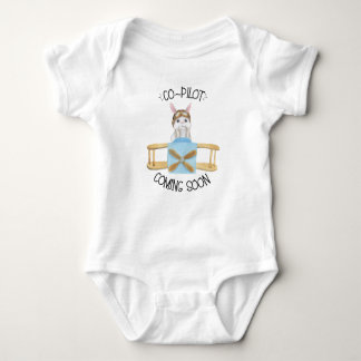 Co-pilot Coming Soon New Baby Gift, Plane Bodysuit