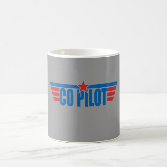 Co-Pilot Wings Badge - Aviation Coffee Mug (Center)