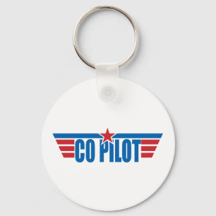Co-Pilot Wings Badge - Aviation Key Ring