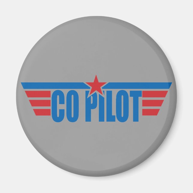 Co-Pilot Wings Badge - Aviation Magnet (Front)