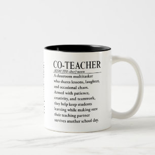 Co teacher Two-Tone coffee mug