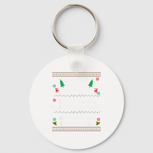 Co-workers Are Like Christmas Lights They Hang Tog Key Ring (Front)