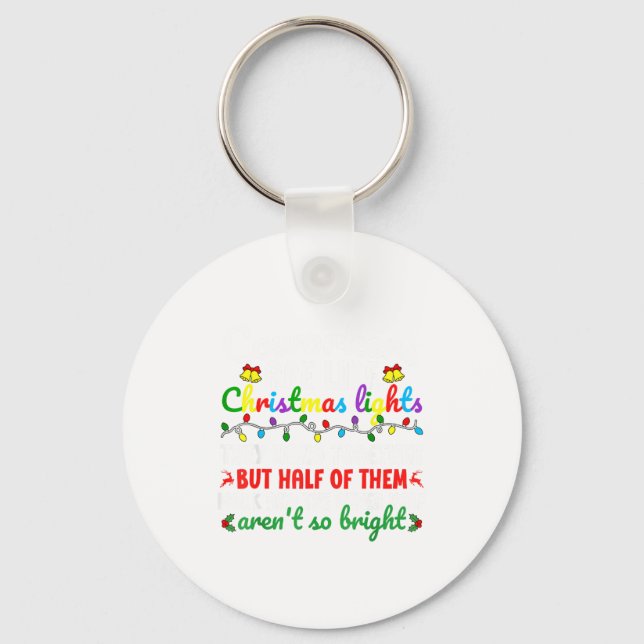 Co-workers Are Like Christmas Lights They Hang Tog Key Ring (Front)