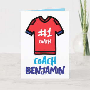 Coach Appreciation Card, Thank You Card