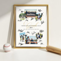 Coach Appreciation Photo Collage Team Signature