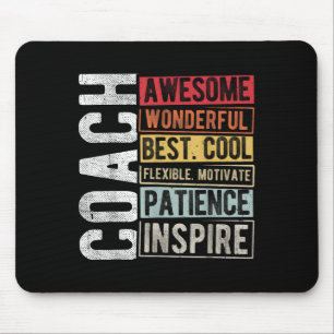 Coach Awesome Wonderful Best Cool Motivational Coa Mouse Pad