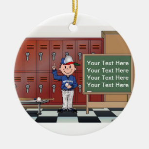 Coach, Baseball - Male Ceramic Tree Decoration