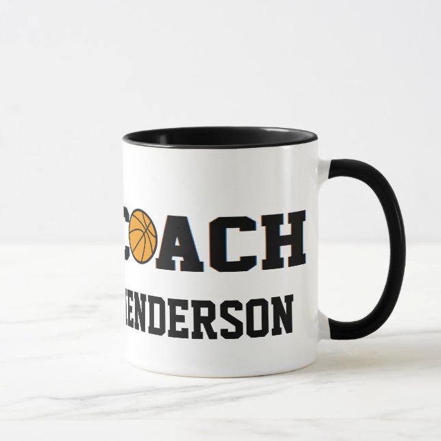 Coach- Basketball - Personalised Mug (Right)