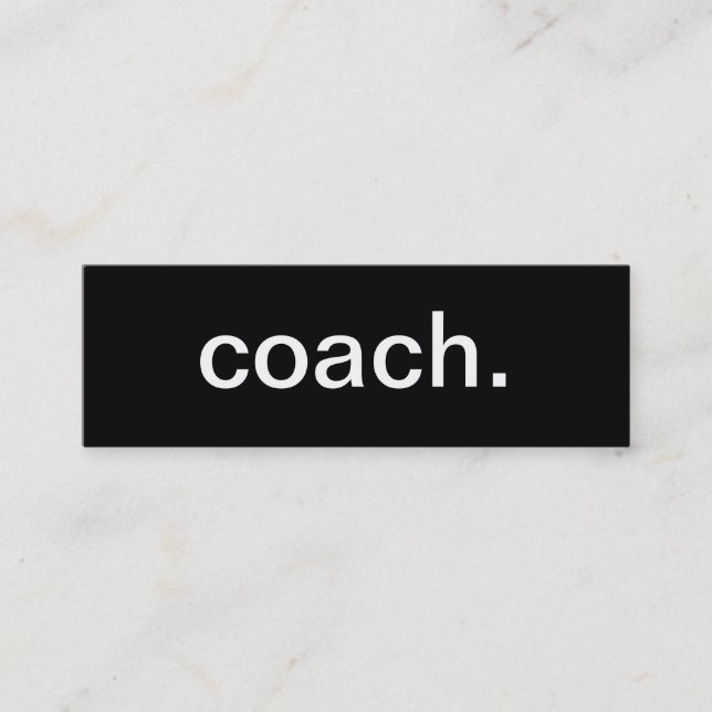 Coach Business Card (Front)