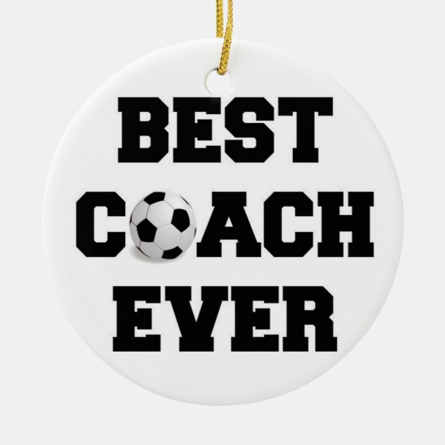 Coach Christmas Ornament Decor Soccer (Front)
