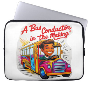 Coach conductor, bus conductor  laptop sleeve