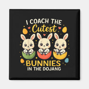 Coach Cutest Bunnies Easter Martial Arts Dojang Magnet