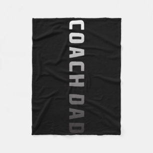 Coach Dad Design - Soccer Footll Sketll Coach Fath Fleece Blanket