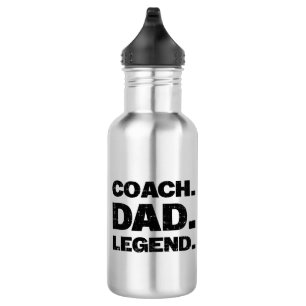 Coach Dad Legend Funny Sports Father Gift 532 Ml Water Bottle