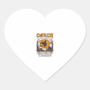 Coach Day Witch Night Haloween Flying Moon Spiders Heart Sticker